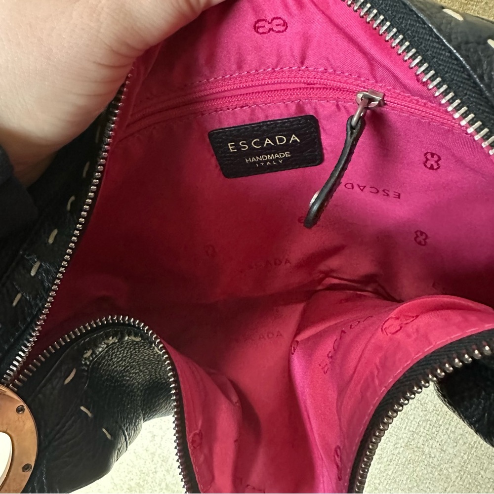 Escada Leather Eluna Shoulder Bag - Picture 4 of 5